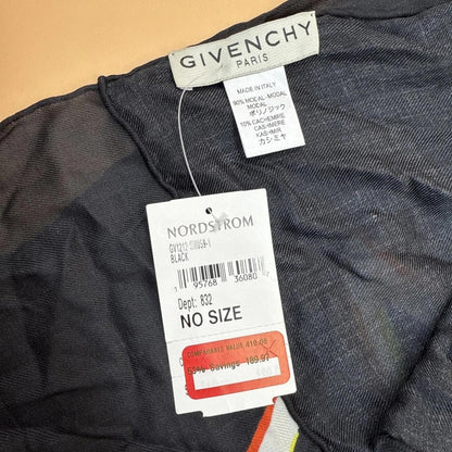 Givenchy Cashmere Black Multicolor Scarf