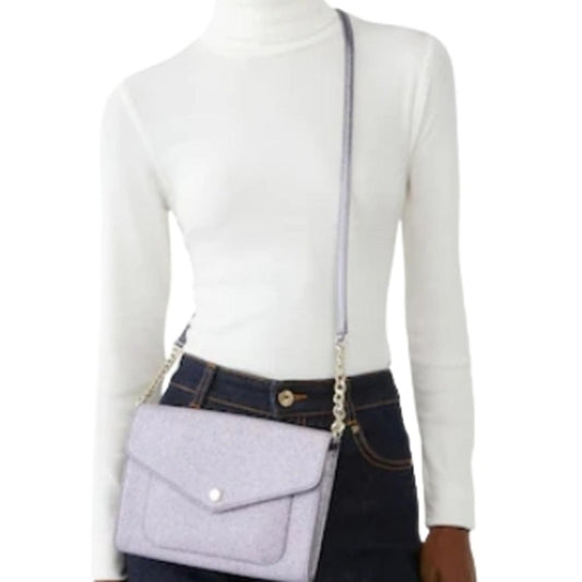 Kate Spade Glitter Tinsel Lilac Frost Crossbody Bag