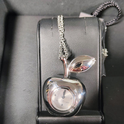 Marc Jacobs Silver Apple Pendant Watch