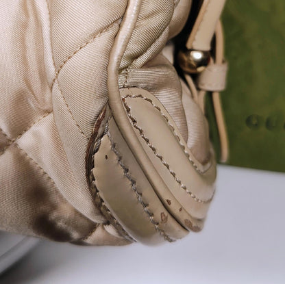 Burberry Beige Quilted Leather Handbag