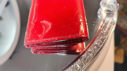 Louis Vuitton Red Patent Leather 4 Key ring holder Wallet