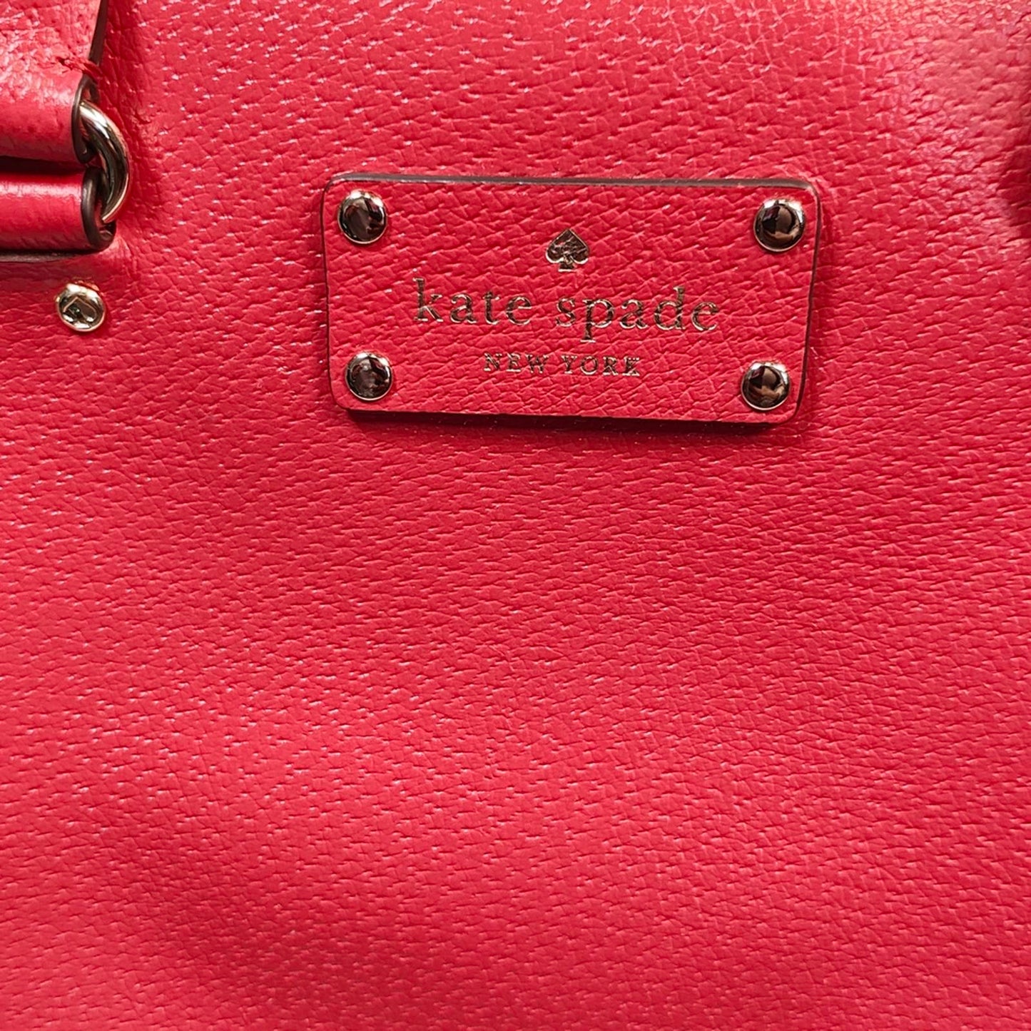 Kate Spade Red Leather Tote Bag