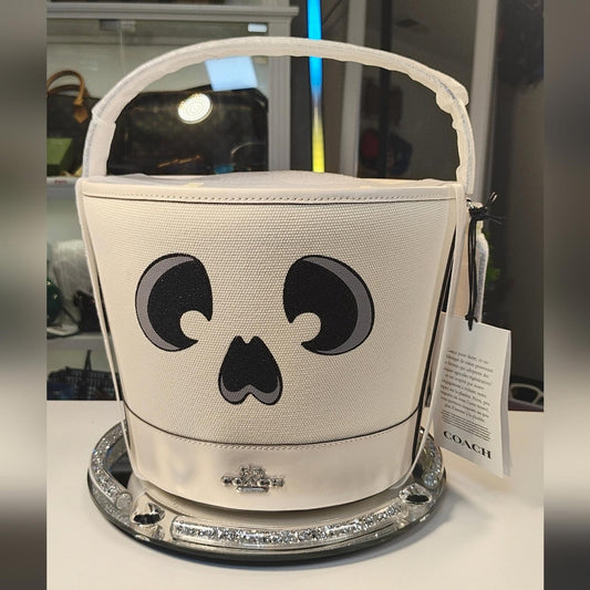 Coach White Skeleton Bucket Bag (HALLOWEEN)