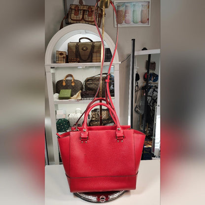 Kate Spade Red Leather Tote Bag