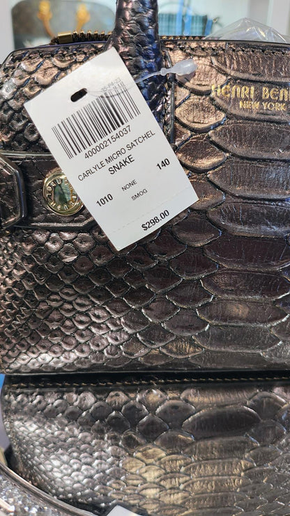 Henri Bendel Carlyle Micro Satchel - Luxurious Snake Print