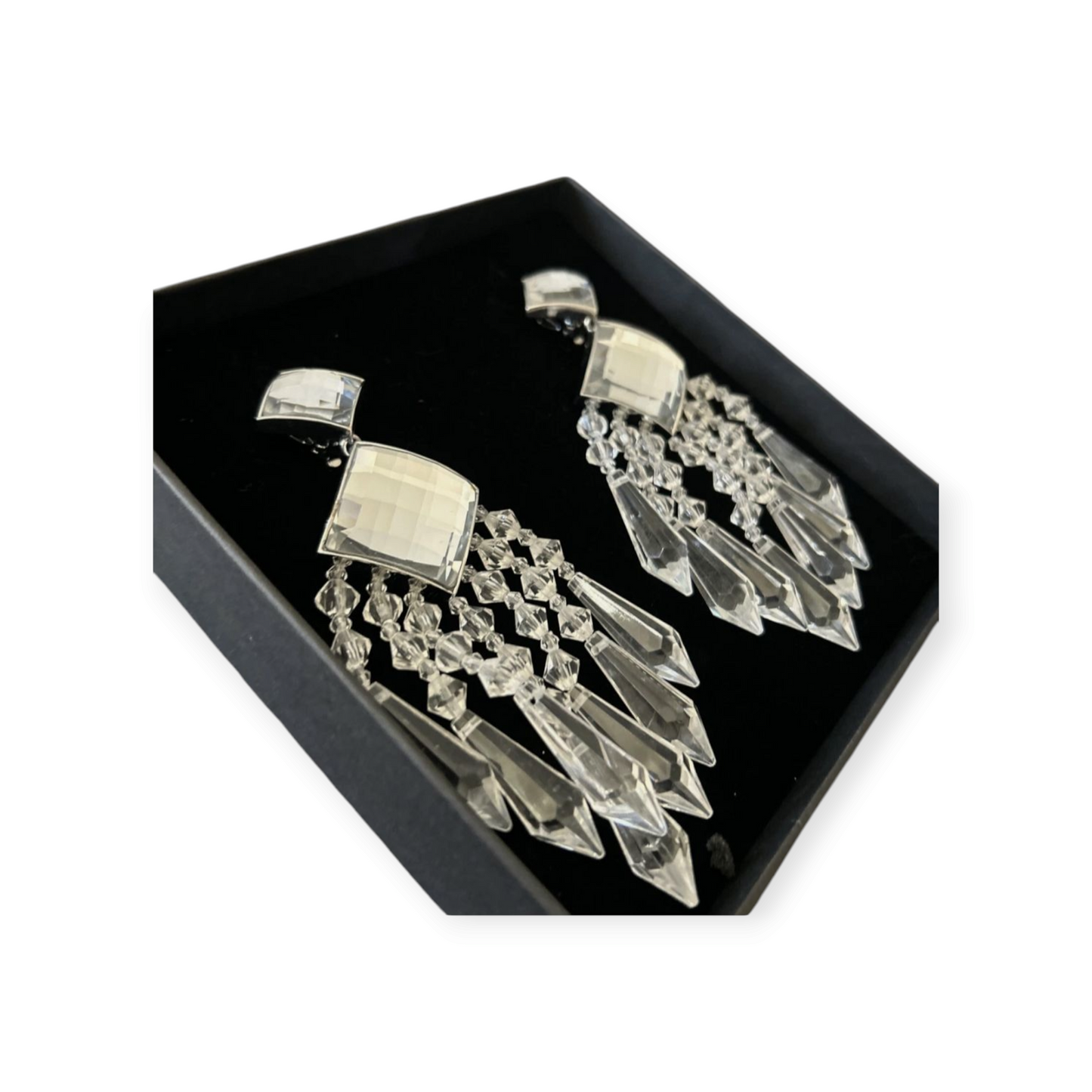 BALMAIN x H&M Limited Edition Crystal Drop Earrings