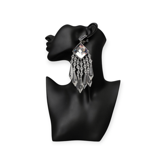 BALMAIN x H&M Limited Edition Crystal Drop Earrings