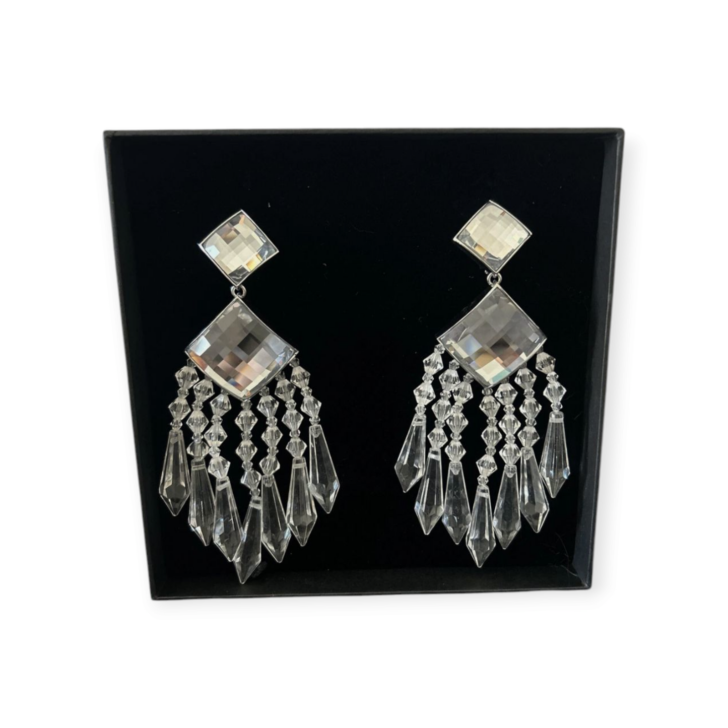 BALMAIN x H&M Limited Edition Crystal Drop Earrings