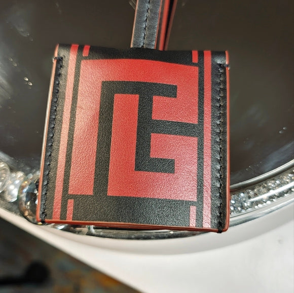 Balmain Paris Keychain Wallet - Red & Black