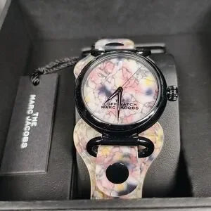 The Cuff Watch by Marc Jacobs with Floral Pattern Strap